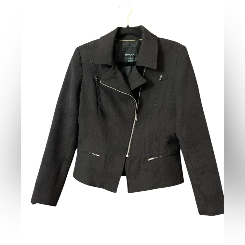 Cynthia Rowley Motorcycle Black Jacket
